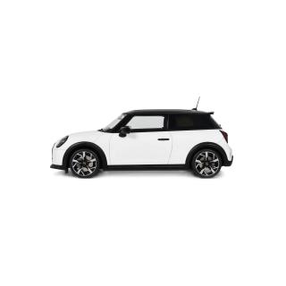 MINI COOPER S NANUQ WHITE (METALLIC) 2025 OttO mobile 1:18 Resinemodell (Türen, Motorhaube... nicht zu öffnen!)